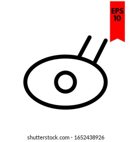 ilustración de icono de plano visual