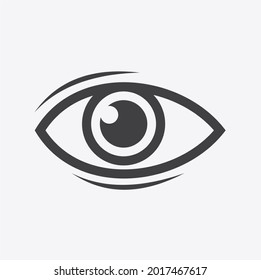 illustration of an eye, eye icon, vector art.