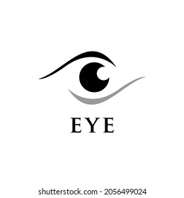 Illustration eye logo design vector sign symbol graphic icon image beauty natural woman girl business skincare product spa salon