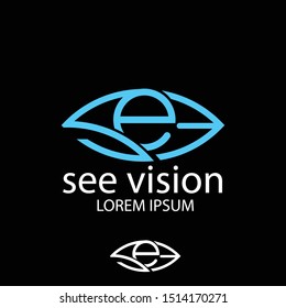 Illustration of eye logo inspiration 