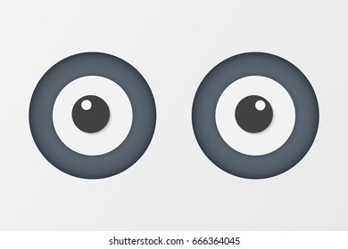 illustration of eye looking behind the hole