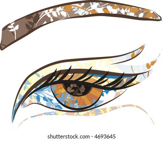 Illustration of the eye of nature.