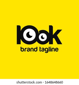 illustration of eye seeing logo Premium Vector