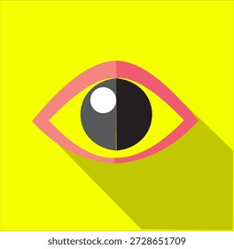 
Illustration of the eye seeing with shadows