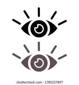 
illustration of eye sign symbol.