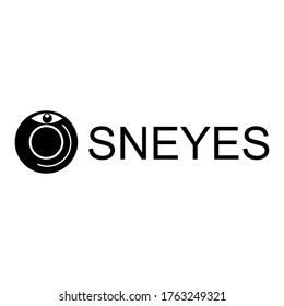 illustration of an eye vector image on a vinyl record with a nice white background for a recorded logo