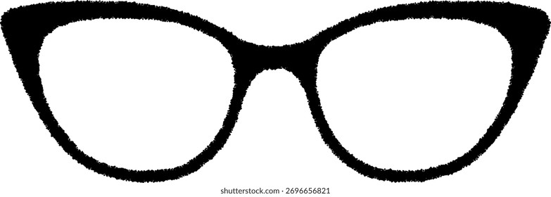 Ilustración de marcos de gafas. Gafas con forma de zorro