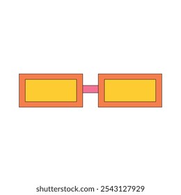 Illustration eyeglass retro y2k unique design