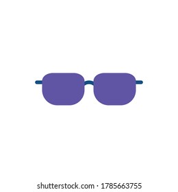 Illustration Of Eyeglasses Flat Icon Design Vector Template