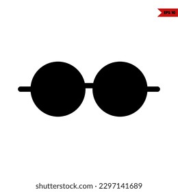 illustration of eyeglasses glyph icon 