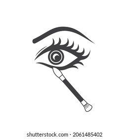 illustration of eyeshadow, vector art.