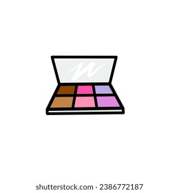 Illustration von Schattenvektor, Make-up-Tools 