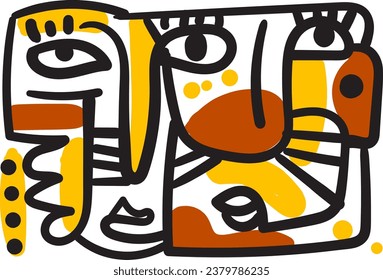 illustration of a face creating a futuristic appearance.