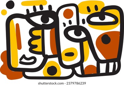 illustration of a face creating a futuristic appearance.