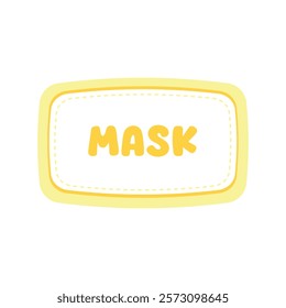 Illustration of Face Mask Packaging