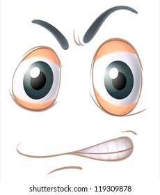 ilustración de una cara sobre un fondo blanco