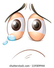 illustration of a face on a white background
