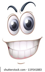 illustration of a face on a white background