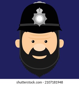 illustration of face police officers
