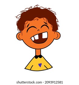 Illustration of facial expressions vector cartoon images. Handdrawn images.