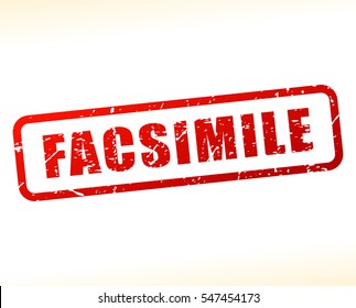 Illustration of facsimile text buffered on white background