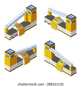 Illustration of factory concept.