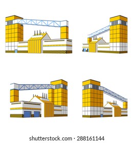 Illustration of factory concept.