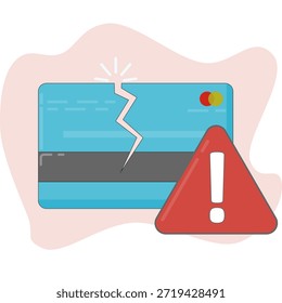 Ilustración del icono de transacción fallida en el sistema financiero digital