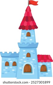 Illustration fairy tale castle vector