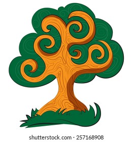 illustration fairy tree