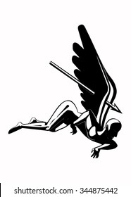 Illustration of the fallen angel