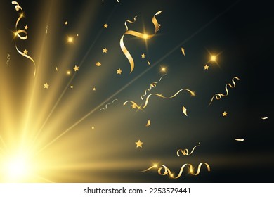 	
Illustration of falling confetti on a transparent background.
