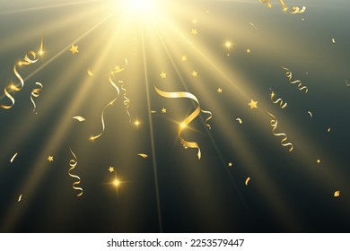 	
Ilustración de la caída del confetti en un fondo transparente.