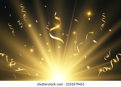 	
Illustration of falling confetti on a transparent background.