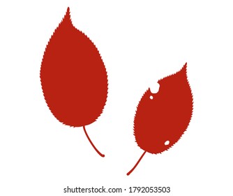 Illustration of falling leaves of cherry blossoms
