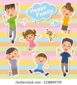 Illustration of family.