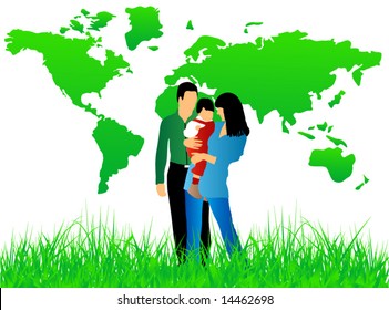 Illustration of family