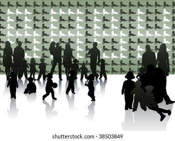 Illustration of family