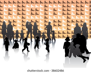 Illustration of family