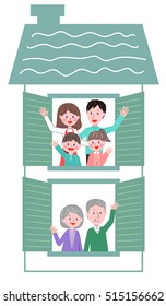 Illustration of family gatherings