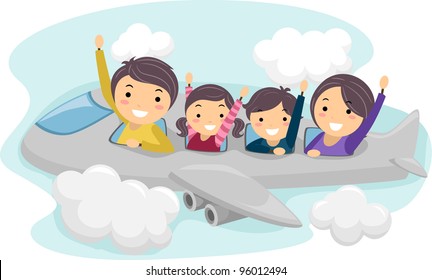 Illustration Family Trip