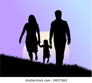 Illustration of family , vector work