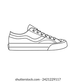 The Illustration of Famous Casual Shoes