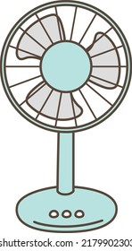 Illustration eines Ventilators von vorne