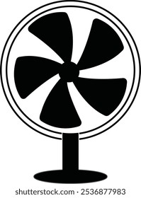 ilustração de um ventilador, ícone Fan vetor. Ícone de ventilador da tabela.