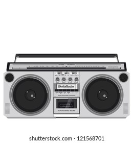 illustration of a fantastic retro ghettoblaster