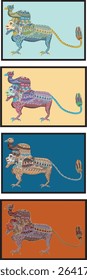illustration of fantasy ancient decorative art vector for any purpose
