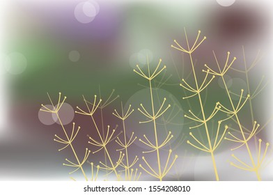 Illustration of fantasy flower bud art. Spring Concept Template. Decoration element.