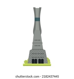 Illustration of fantasy towers. Fairy castles and structures.