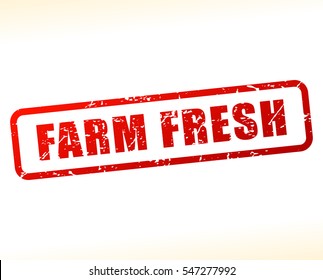 Illustration of farm fresh text 